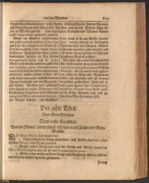 Der achte Theil, Von Bein-Brüchen