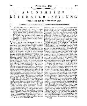 Ueber die Freyheit. Berlin: Realschule 1786