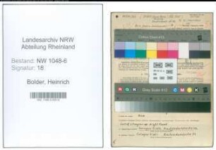 Entnazifizierung Heinrich Bolder , geb. 31.12.1900 (Arbeiter)