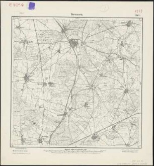 Meßtischblatt 1462 : Bevensen, 1924 : Bevensen. - Aufn. 1899, Nachtr. 1924. - 1:25000. - [Berlin]: Reichsamt für Landesaufnahme, 1924. - 1 Kt.