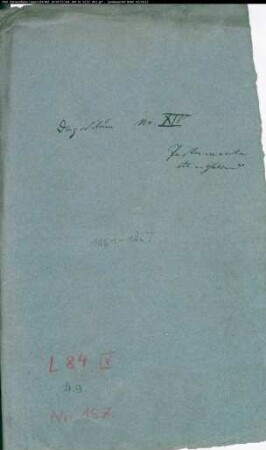 Depositum Nr. XIV / Hinterlegung von Testamenten