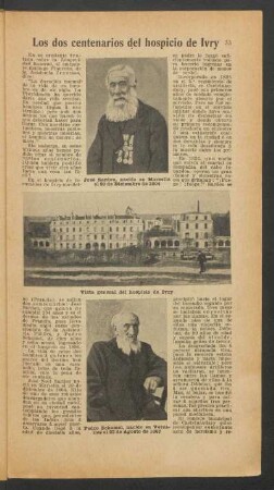 Los dos centenarios del hospicio de Ivry