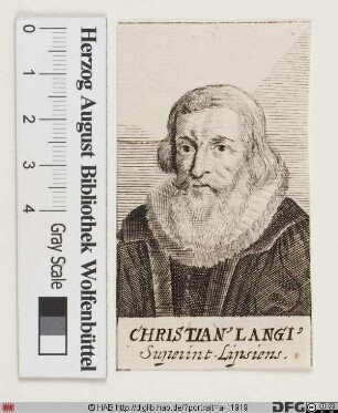 Bildnis Christian Lange d. Ä.