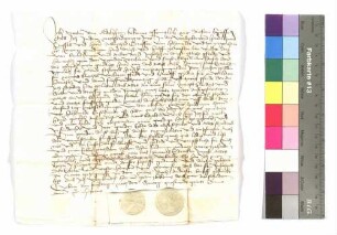 Wetzlin von Adelsheim: Dienstgeld; Siegel: Metzlin von Adelsheim.