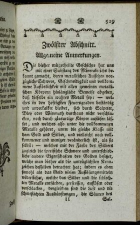 Zwölfter Abschnitt. Allgemeine Anmerkungen.