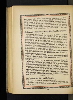Eroberung von Stanislau. - Erfolgreiches Vorrücken in Kurland.