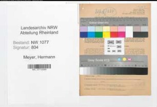 Entnazifizierung Hermann Meyer , geb. 20.09.1893 (Polizist)