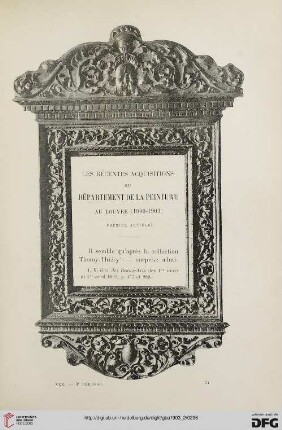 3. Pér. 30.1903: Les récentes acquisitions du département de la peinture au Louvre (1900 - 1903), [1]