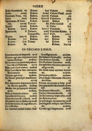 C. Plinii Secvndi Novocomensis Epistolarum libri Decem : in quibus multae habentur epistolae non ante impressae. Tum Graeca correcta, & suis locis restituta, atq[ue] reiectis adulterinis, vera reposita. Item fragmentatae epistolae, integrae factae ...