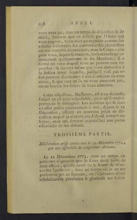 Troisiéme partie.