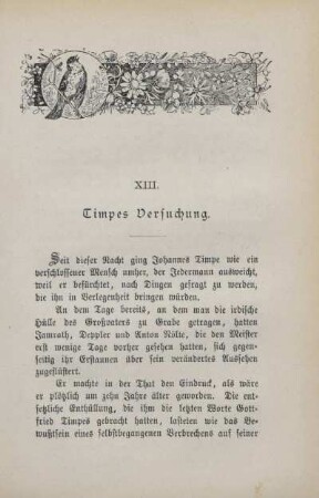 XIII. Timpes Versuchung