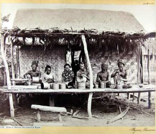 Group of Burmese Box-makers at Pagan.