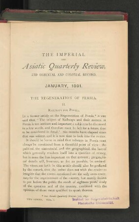 Vol. I. January, 1891.
