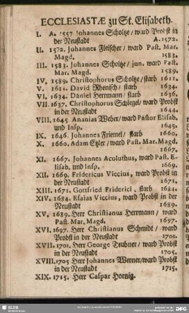 Ecclesiastae zu St. Elisabeth