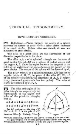Section V. Spherical Trigonometry.
