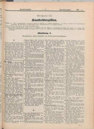 Abschnitt XII. Handelsregister.