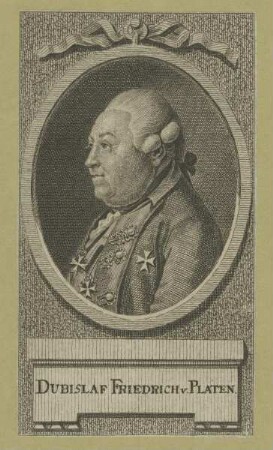 Bildnis des Dubislaf Friedrich von Platen