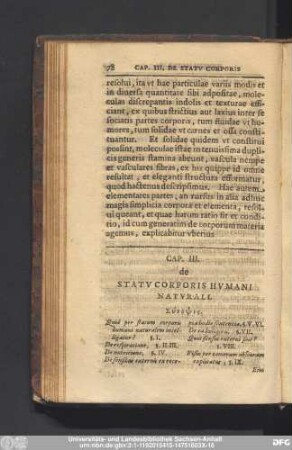 Cap. III. de Statu Corporis Humani Naturali.