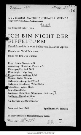 Ich bin nicht der Eiffelturm