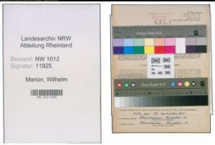 Entnazifizierung Wilhelm Marion , geb. 15.01.1901 (Stahlbauarbeiter)