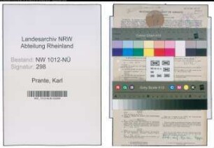 Entnazifizierung Karl Prante , geb. 16.03.1915 (Kaufm.Angest.)