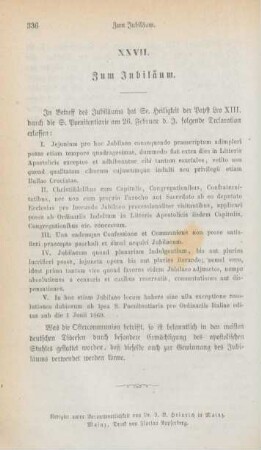 336 Zum Jubiläum