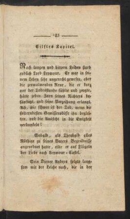 Eilftes Kapitel.