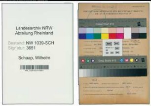 Entnazifizierung Wilhelm Schaap , geb. 28.01.1894 (Betriebsinhaber)