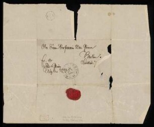 Brief von Jacob Grimm an Dorothea Grimm