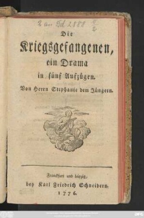 Die Kriegsgefangenen : ein Drama in fünf Aufzügen
