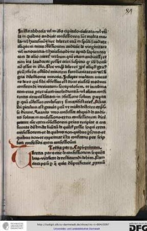 Tertia pars, capitulum primum.
