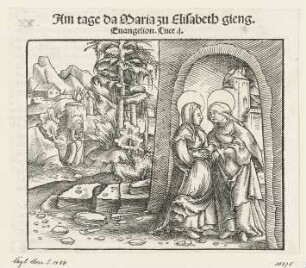 Heimsuchung, aus: Martin Luther, "Auslegung der Evangelien an den fürnemisten Festen ym gantzen iare", Wittenberg 1530, S. CXXVII verso