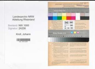 Entnazifizierung Johann Kroll, geb. 13.01.1892 (Heizer)