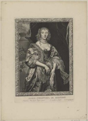 Bildnis der Anna Comitissa de Bedford