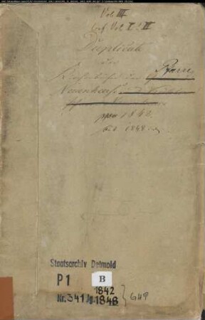 Kirchenbuchduplikate der katholischen Gemeinde Neuenheerse, Kreis Warburg (GHT 1842-1848) (Gemeinde: Katholische Gemeinde Neuenheerse)