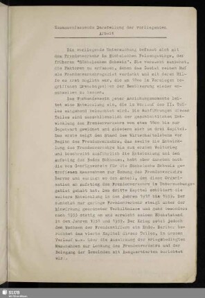 Zusammenfassende Darstellung der vorliegenden Arbeit