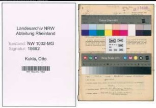 Entnazifizierung Otto Kukla , geb. 06.01.1894 (Ingenieur)