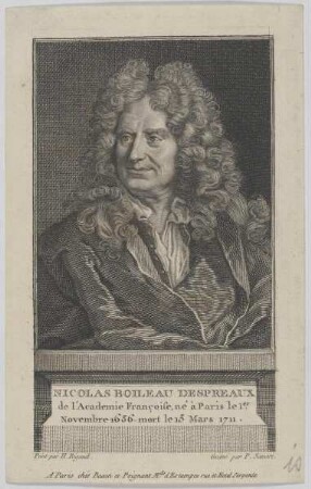 Bildnis des Nicolas Boileau Despreaux