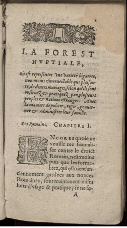 Les Romains. Chapitre I.