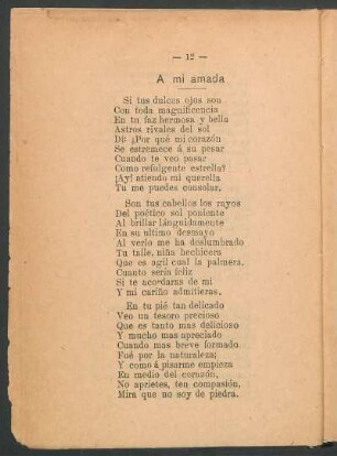 A mi amada