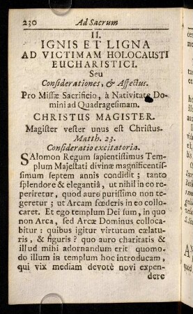 230-251, Praxis praeparandi se ad Sacrificium Missae tempore Nativitatis & gratiarum actio.