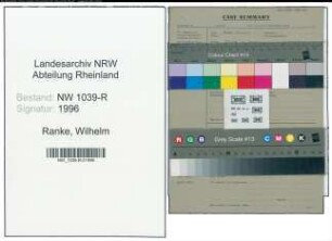 Entnazifizierung Wilhelm Ranke , geb. 00.00.0000 (Bahnsekretaer)