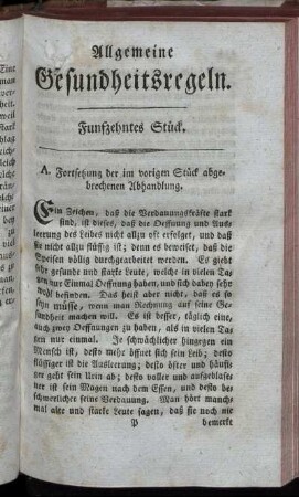 Funfzehntes Stück.