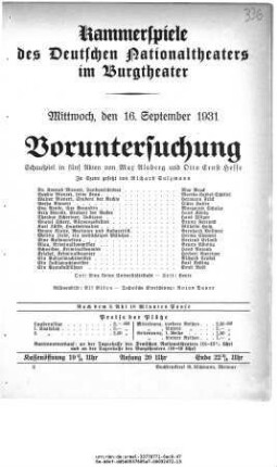 Voruntersuchung