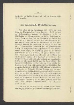 Die sozialistische Produktionsweise
