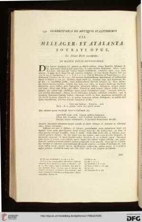 CXI. Meleager, et Atalanta / CXI. Meleagro, e Atalanta