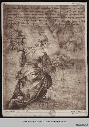 Kniende Salomé mit dem Kopf Johannes des Täufers auf einem Tablett