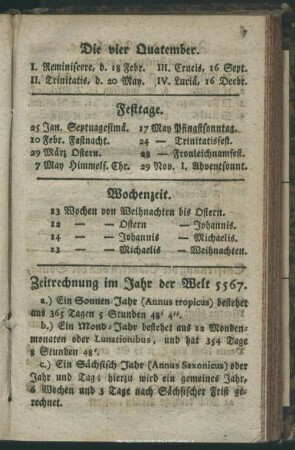 Zeitrechnung