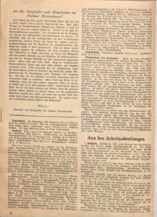 [Organisation. Vorstand. Geschäftsstelle. Mitgliedschaft und Ortsgruppe.]