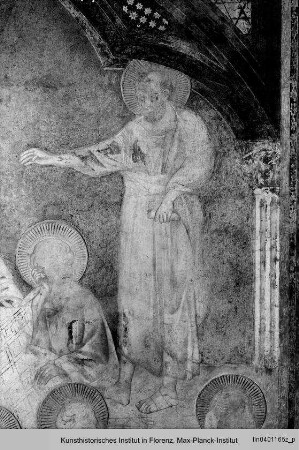 Marienszenen : Die Apostel (als 13. Paulus) am Sterbelager Mariens